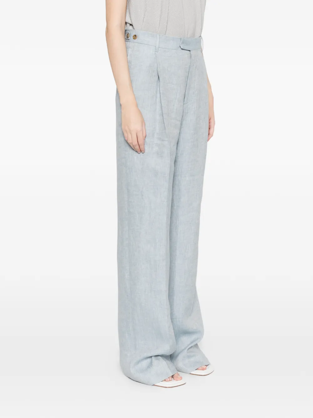 Berwich Simona geplooide broek Blauw