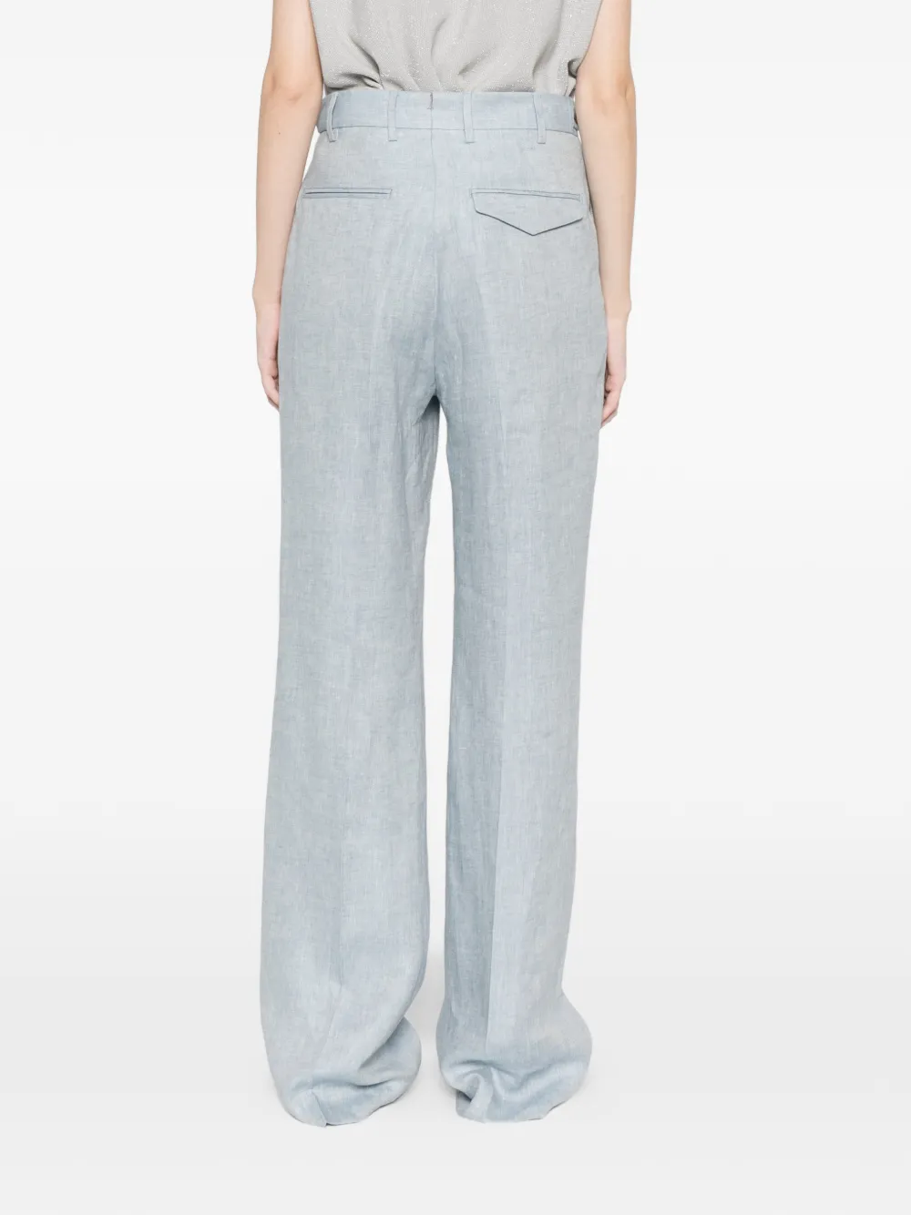 Berwich Simona geplooide broek Blauw