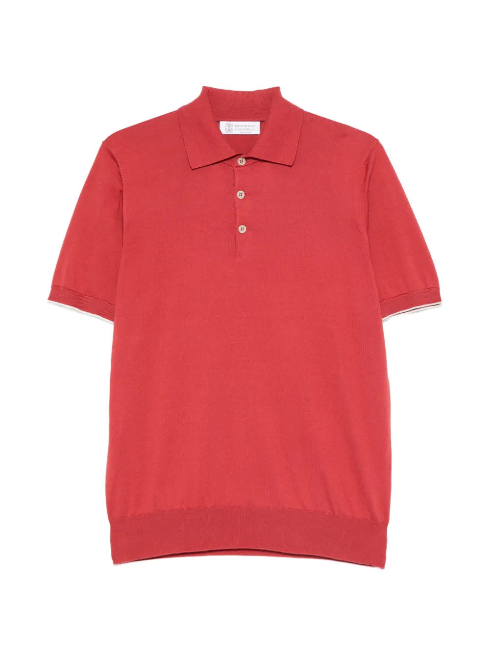 Brunello Cucinelli buttoned polo shirt - Rot