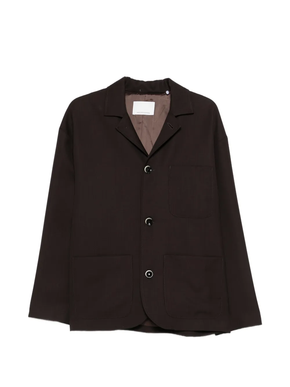 Nine In The Morning single-breasted coat - Marrone