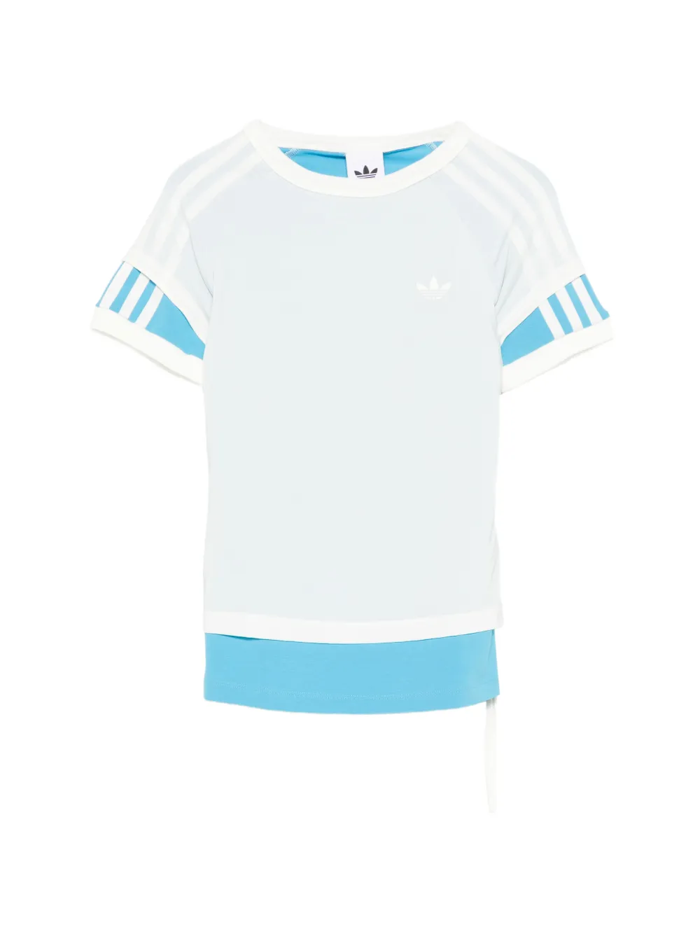 adidas three-stripe T-shirt - Blu