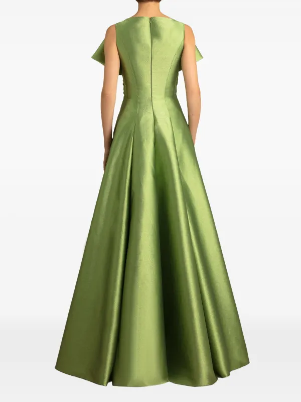Gemy Maalouf bow-detail Maxi Dress | Green | FARFETCH JO