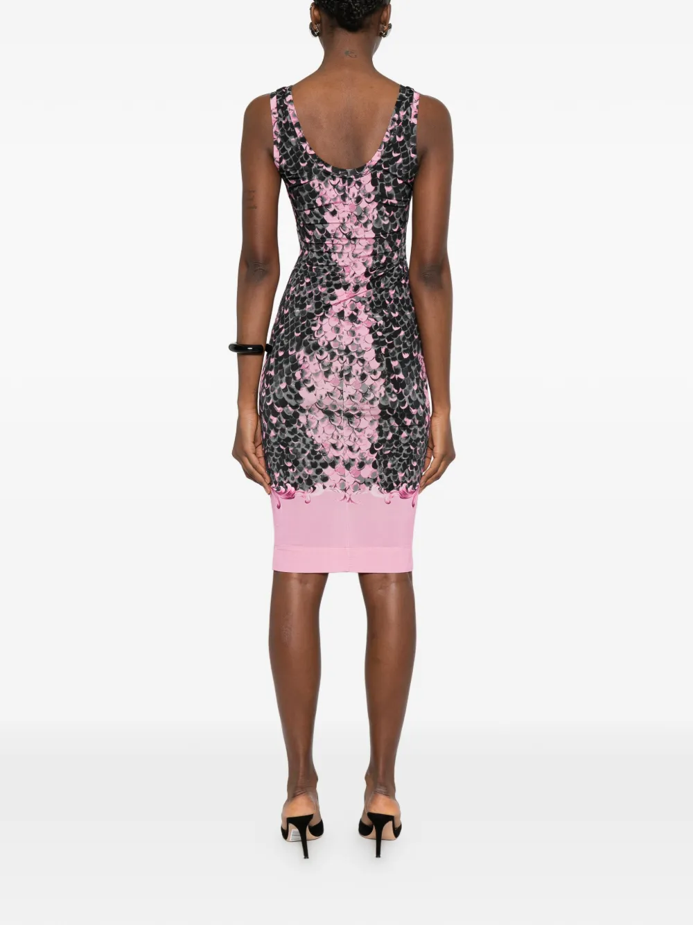 Versace Jeans Couture Midi-jurk met print Roze
