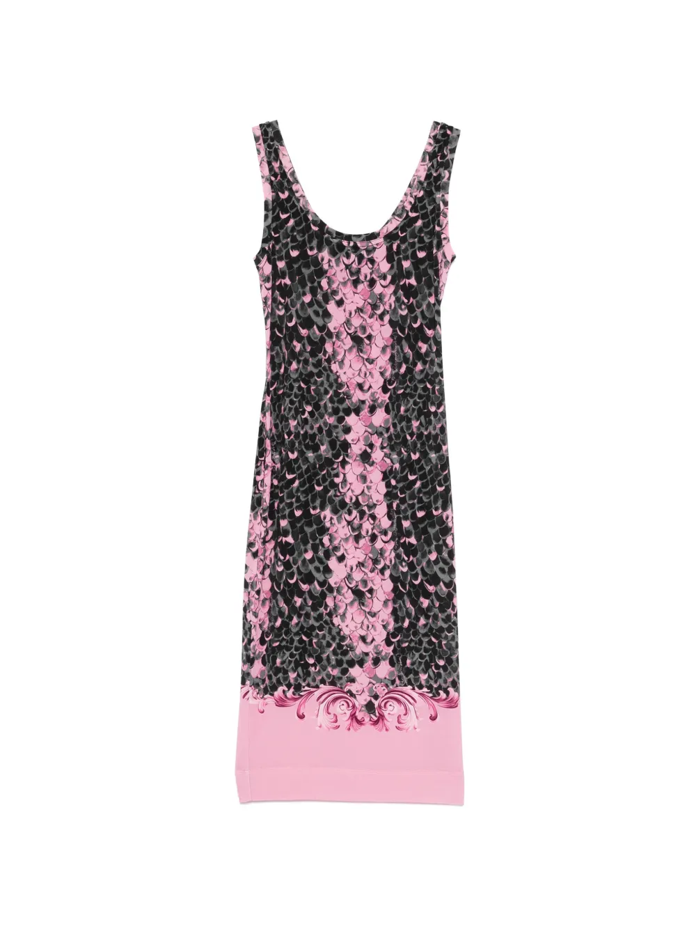 Versace Jeans Couture printed midi dress - Rosa