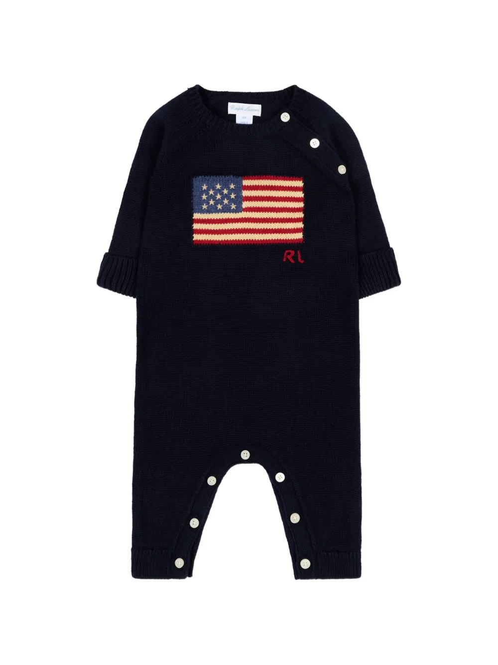 POLO RALPH LAUREN KIDS flag babywear - Blu