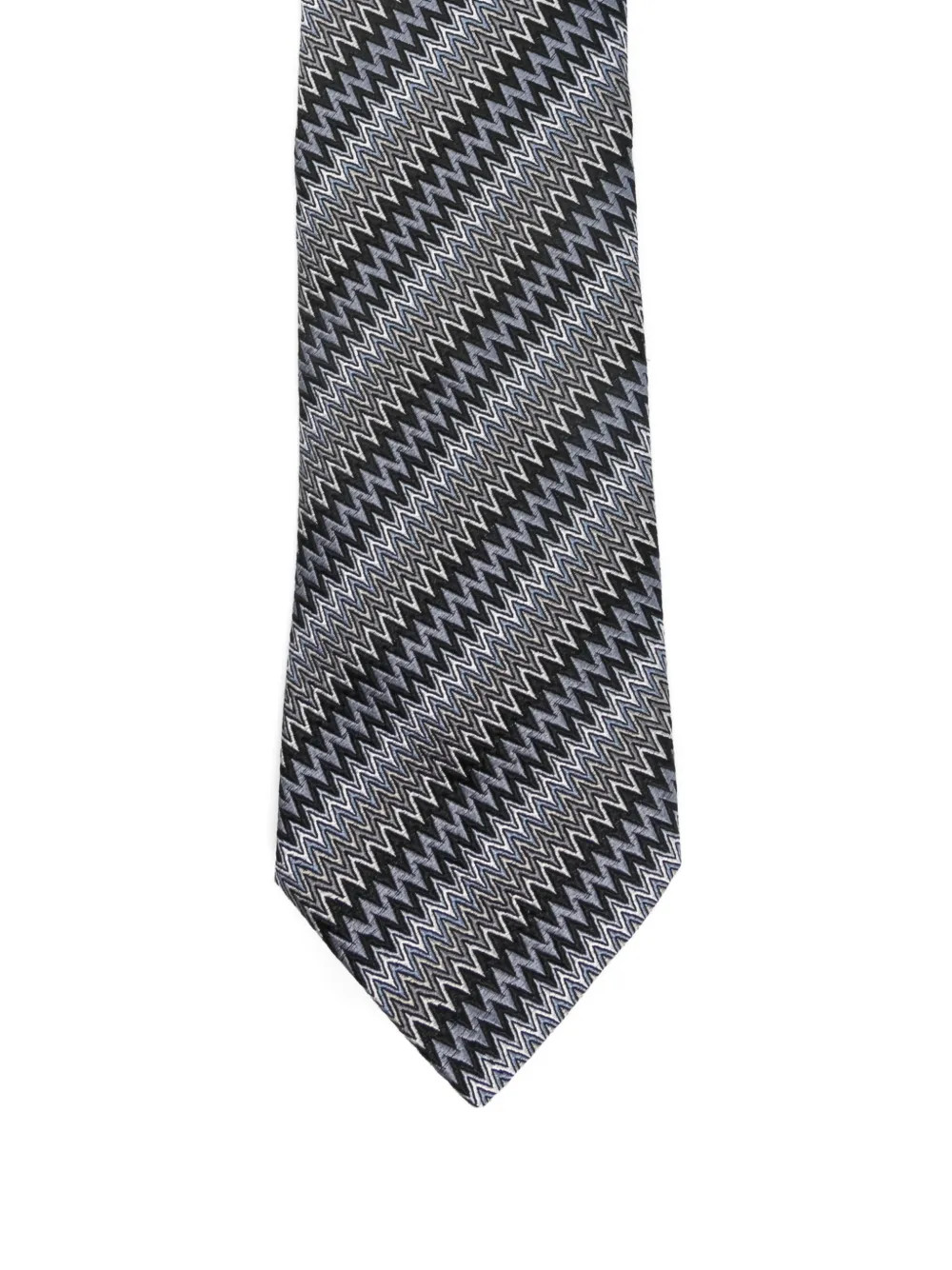  Missoni Patterned Tie - Blue 