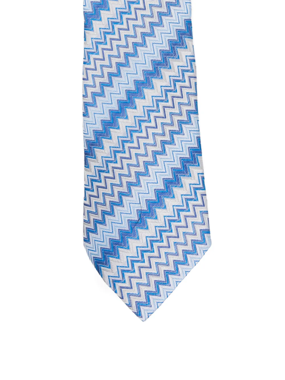  Missoni Patterned Tie - Blue 
