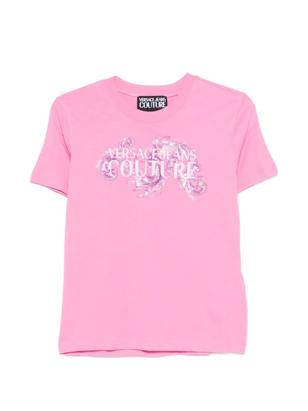 Versace Jeans Couture logo-print T-shirt - Rosa