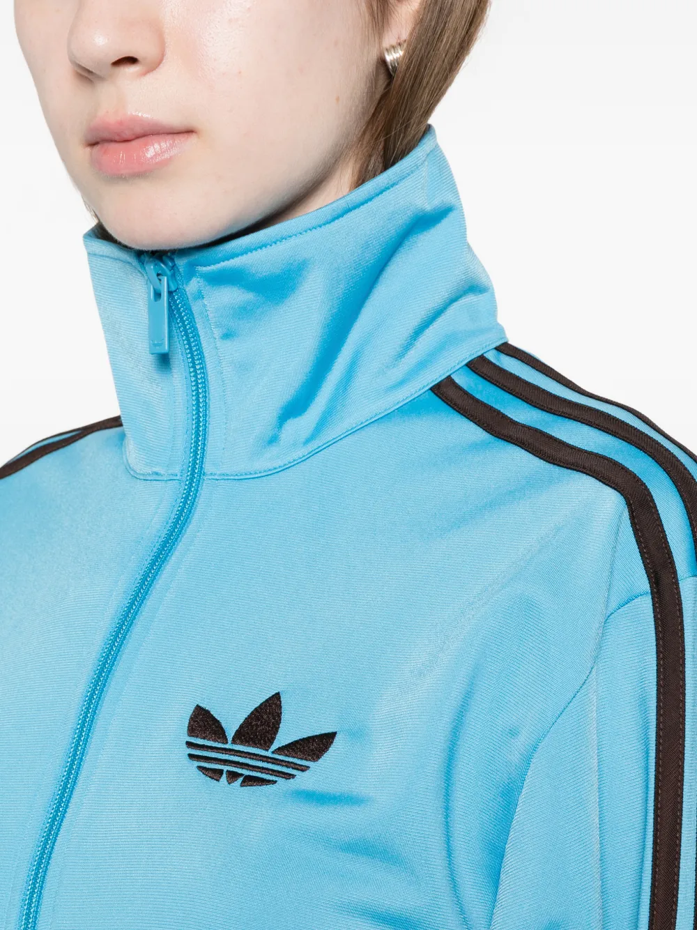 adidas Trui met drie strepen en rits Blauw