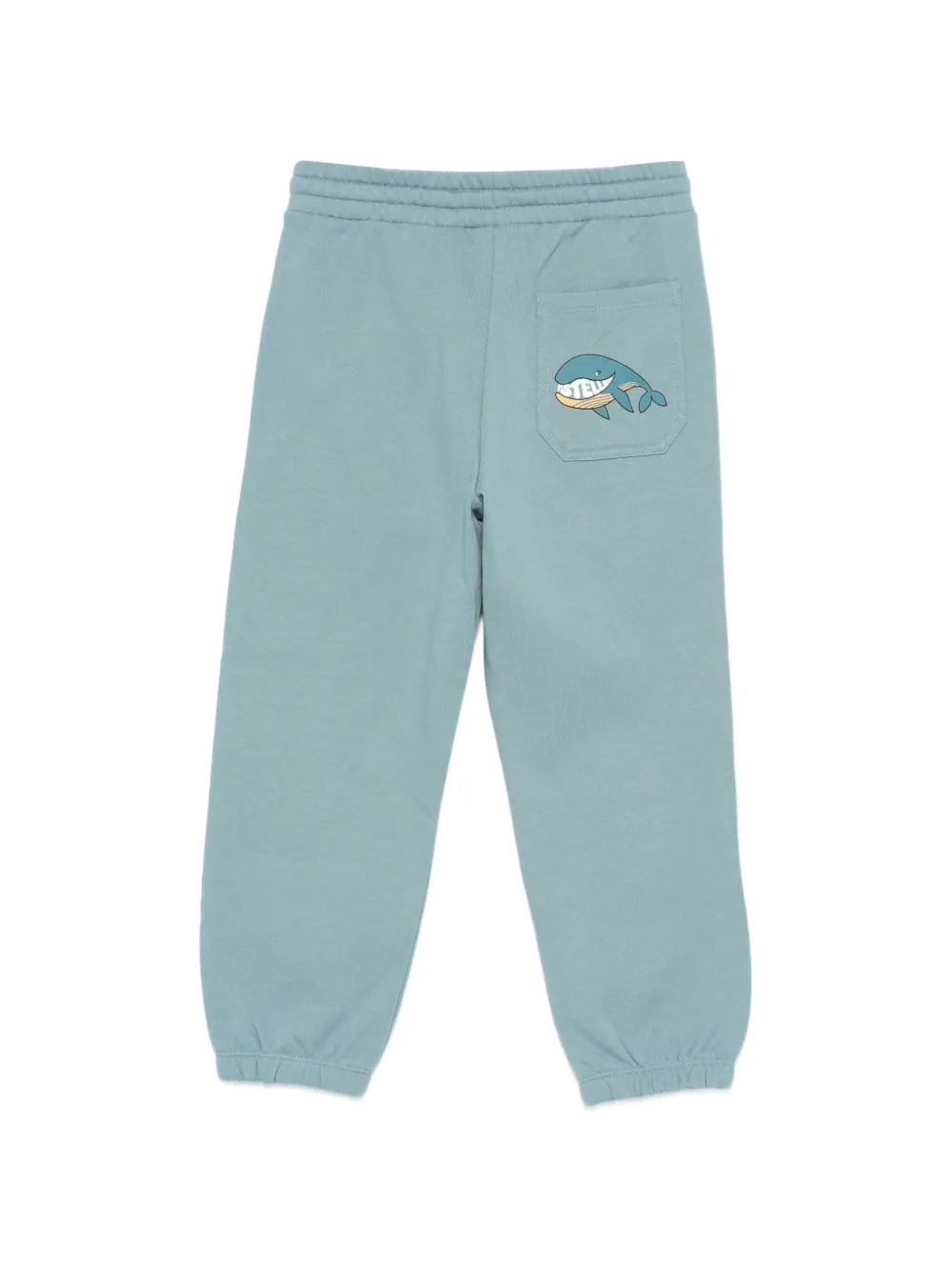  Stella Mccartney Kids Drawstring Animal Patch Trousers - Blue 