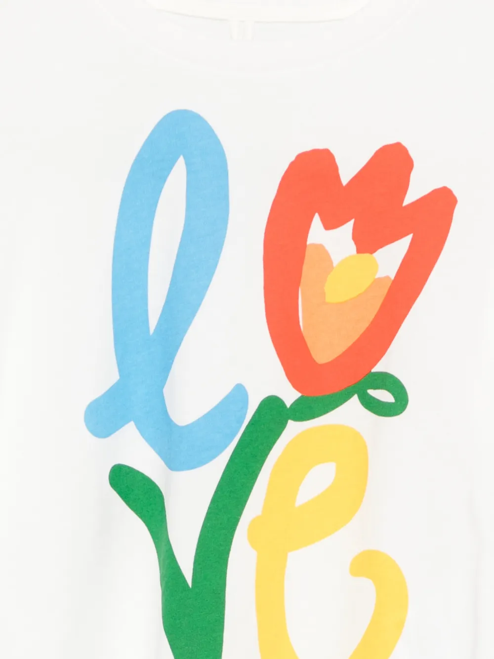Stella McCartney Kids T-shirt met bloemenprint Wit