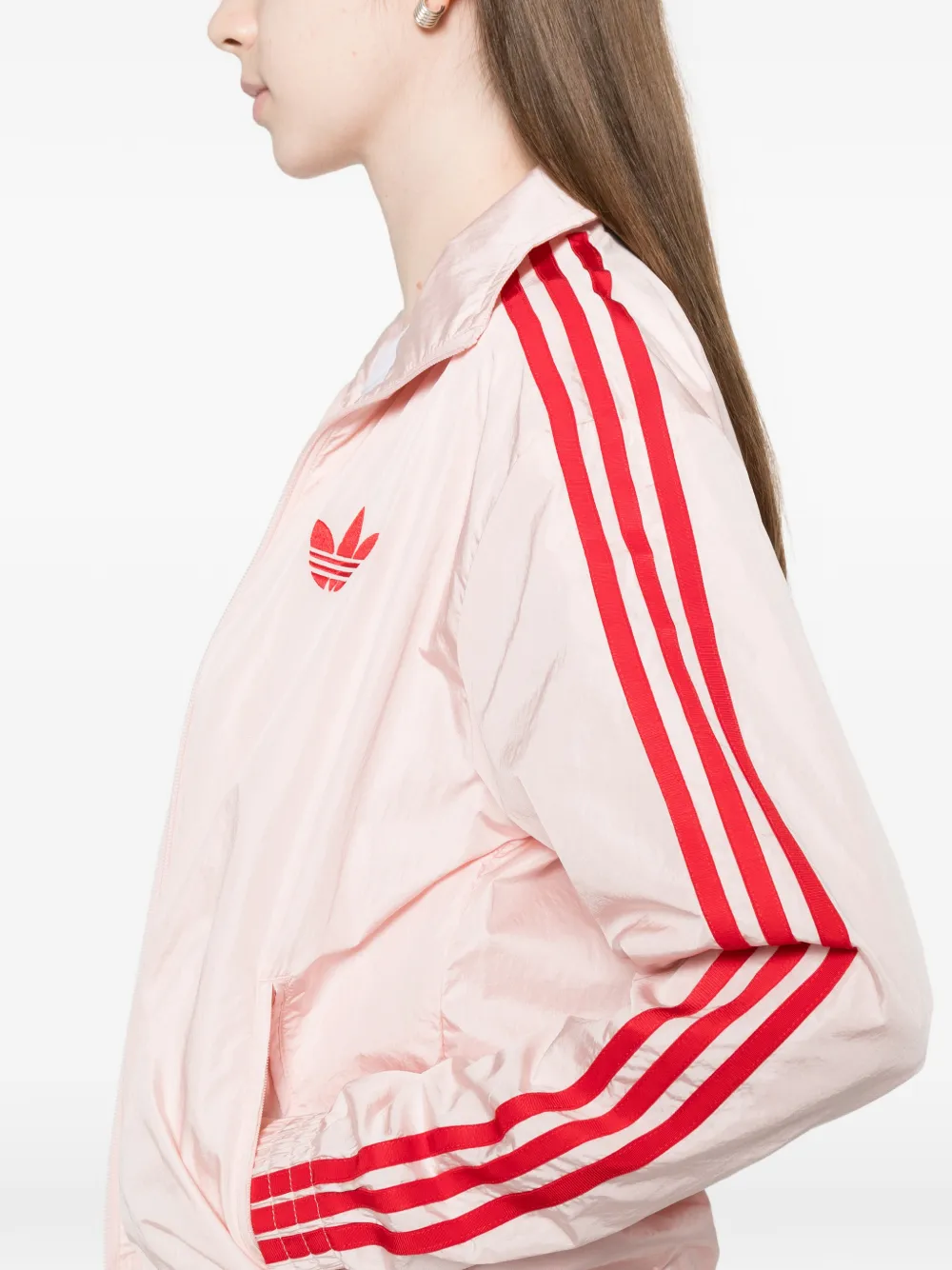 adidas Trainingsjack met geborduurd logo Roze