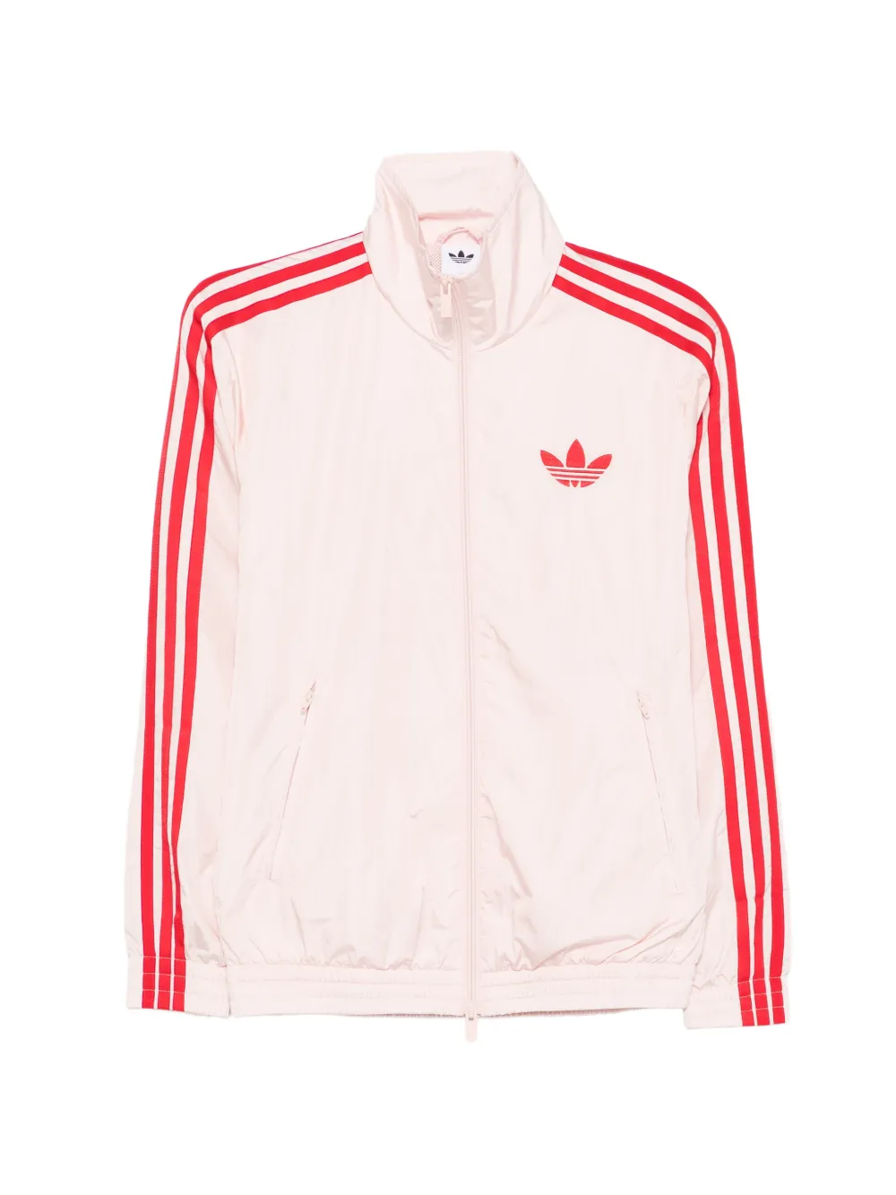 adidas logo-embroidered track jacket - Rosa