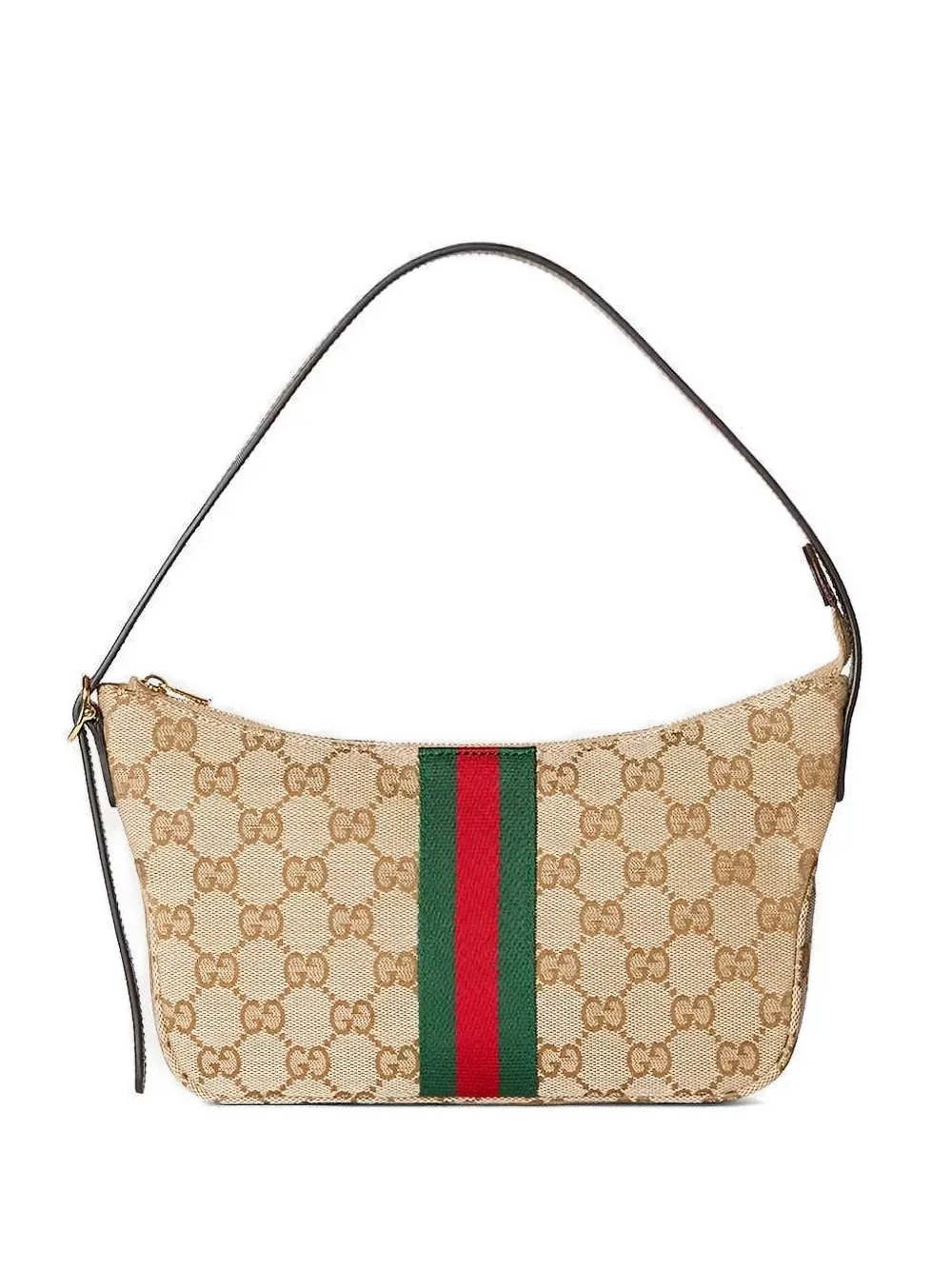 Gucci small Lunetta logo-pattern Web-stripe cross body bag
