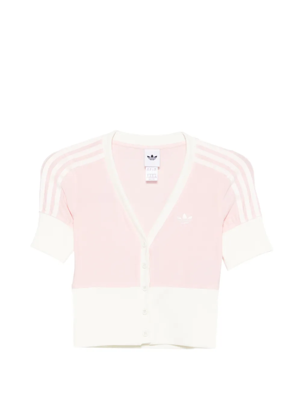 Adidas Denim broek met geruite zijstreep Blauw