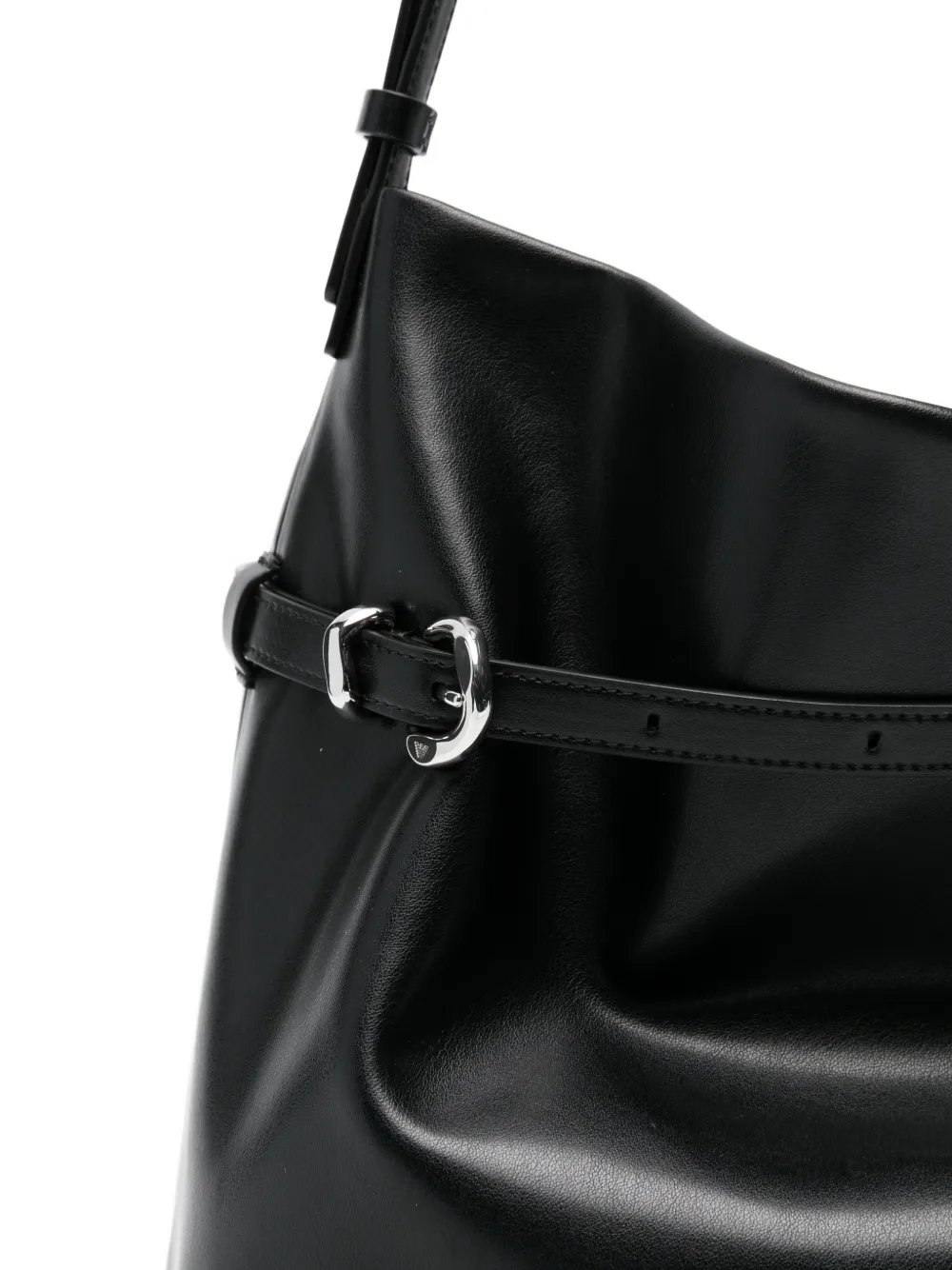 Emporio Armani Bucket-tas met gesp Zwart
