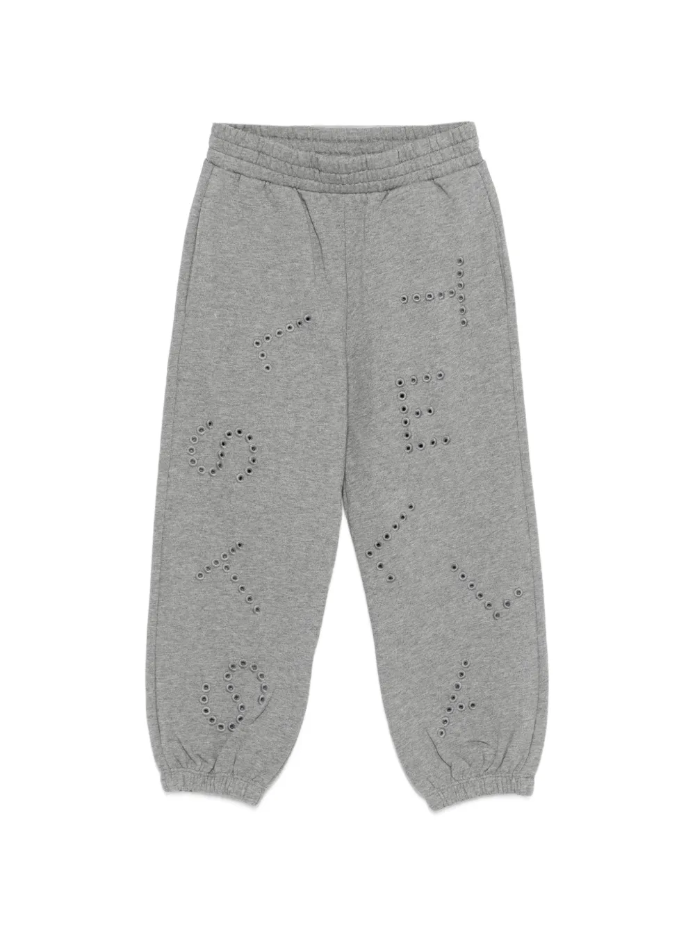 Stella McCartney Kids eyelet detail trousers - Grigio