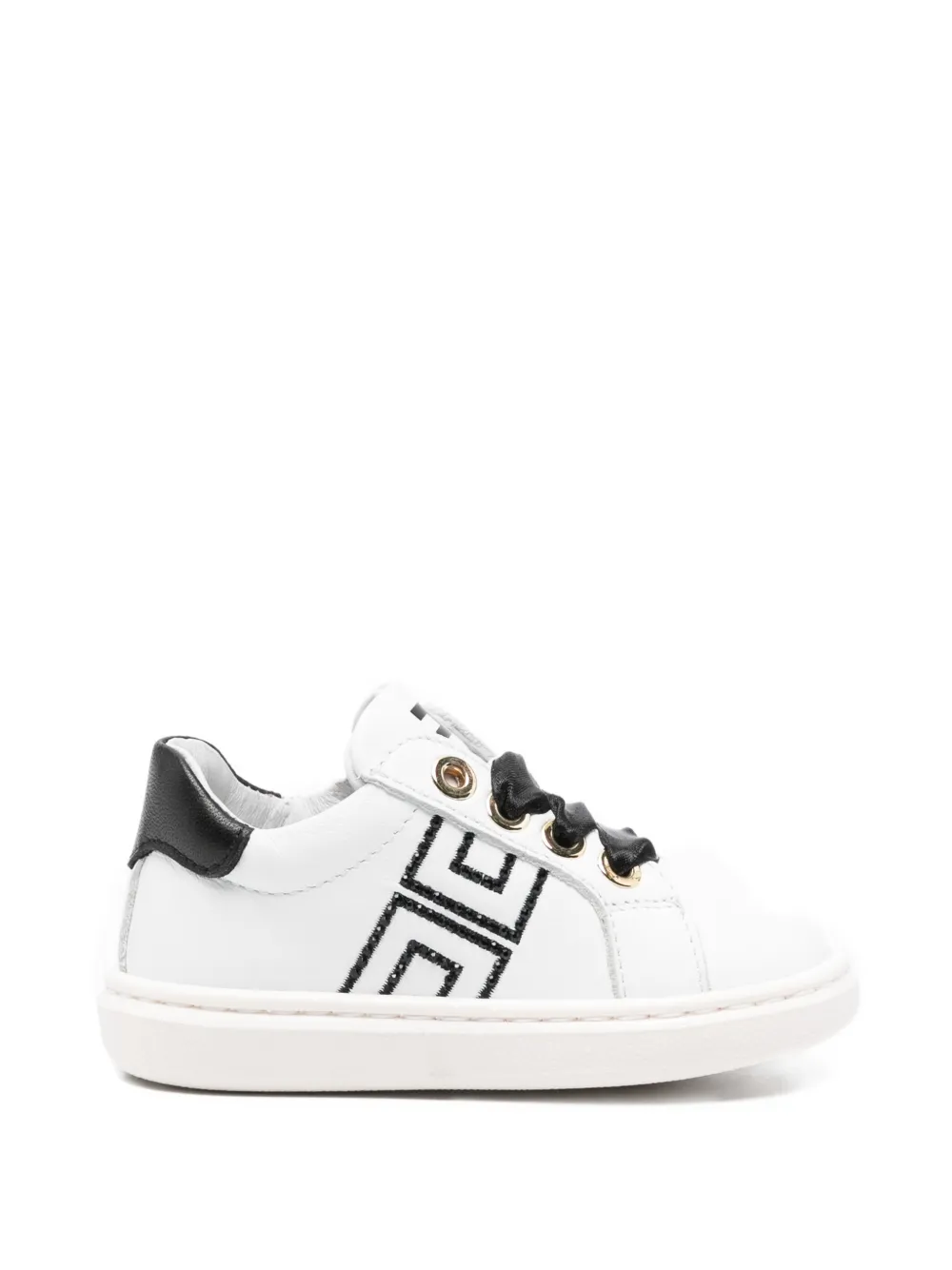 Elisabetta Franchi La Mia Bambina logo-detail sneakers - Bianco