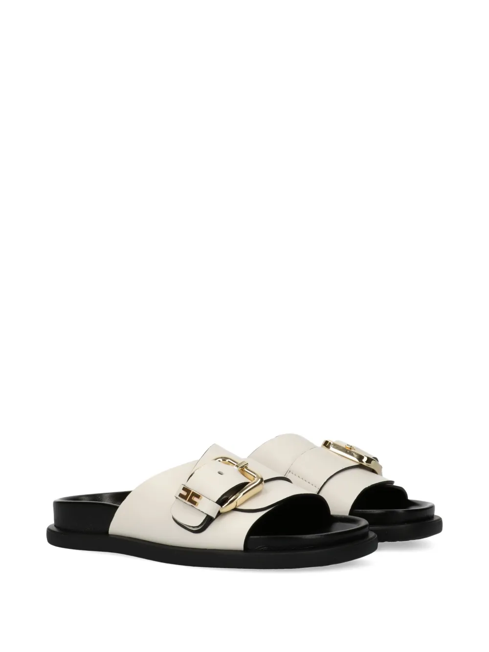 Elisabetta Franchi La Mia Bambina buckle-strap sandals - Bianco