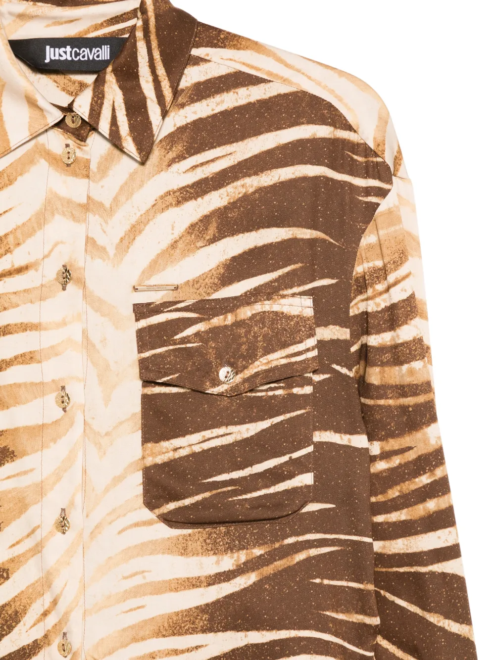 Just Cavalli Buttoned Shirt In Multi