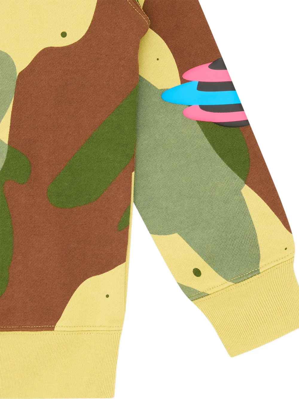 Billionaire Boys Club Kids Sweater met camouflageprint Geel