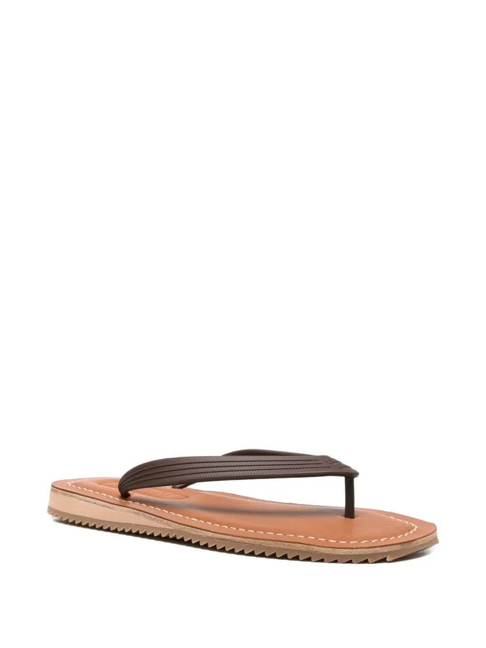 Miu thong-strap flip flops Beige