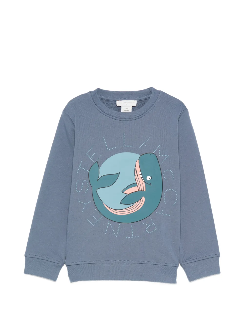 Stella McCartney Kids whale graphic sweatshirt - Blu