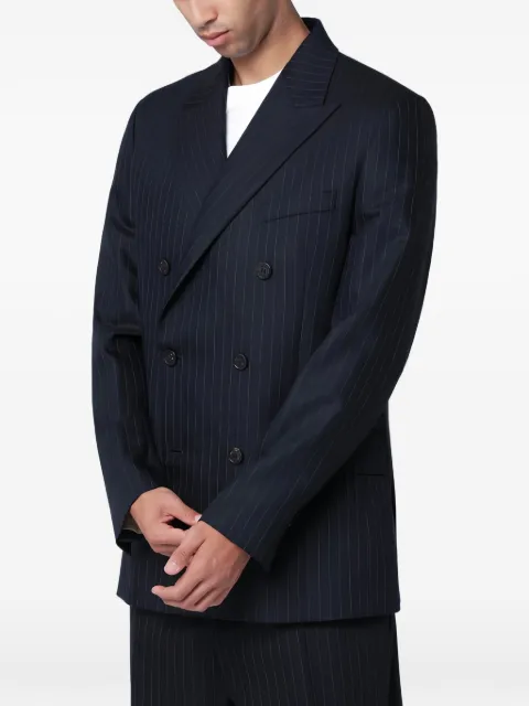 Golden Goose saco de traje a rayas diplomáticas
