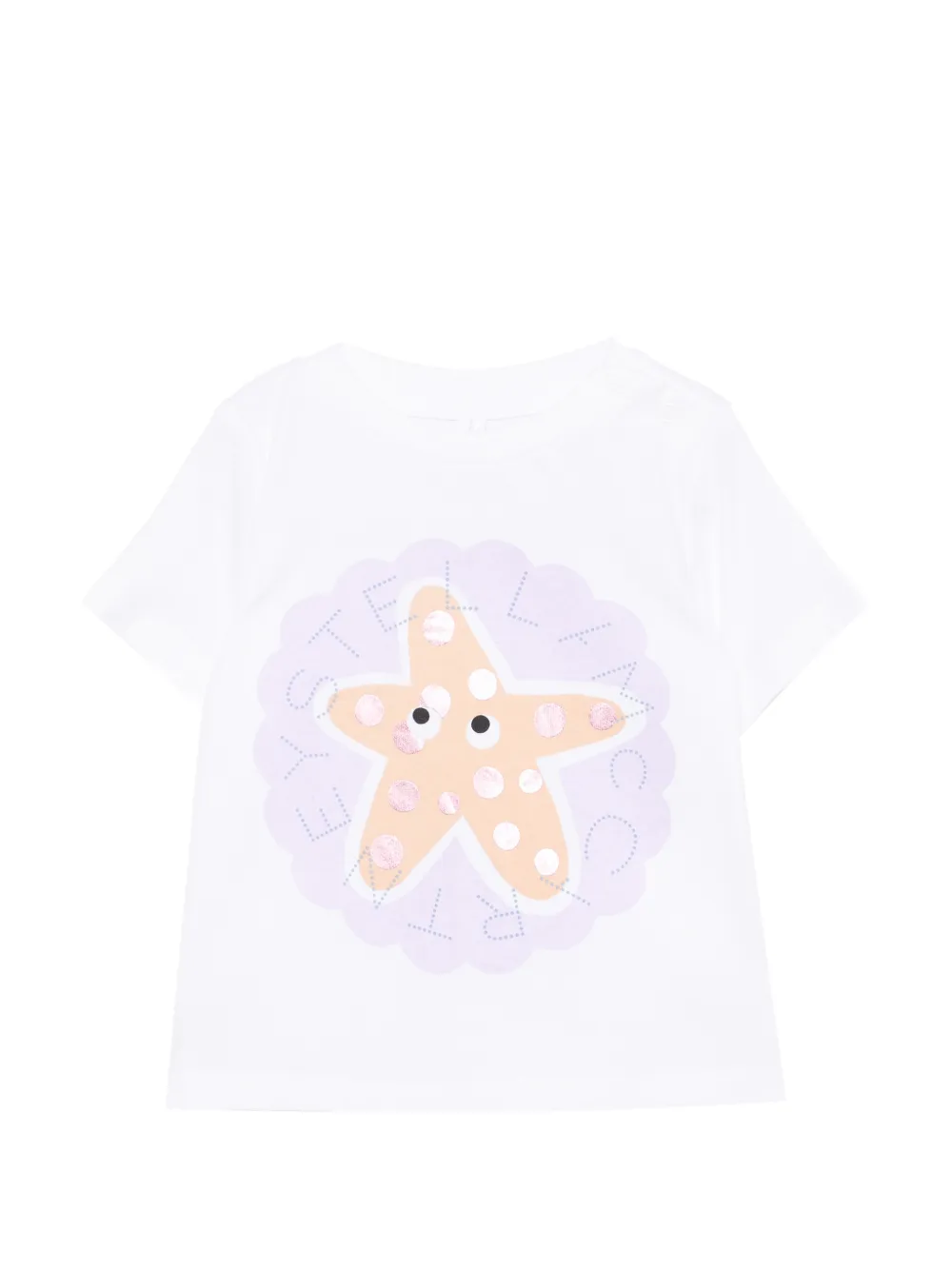 Stella McCartney Kids starfish-graphic T-shirt - Bianco