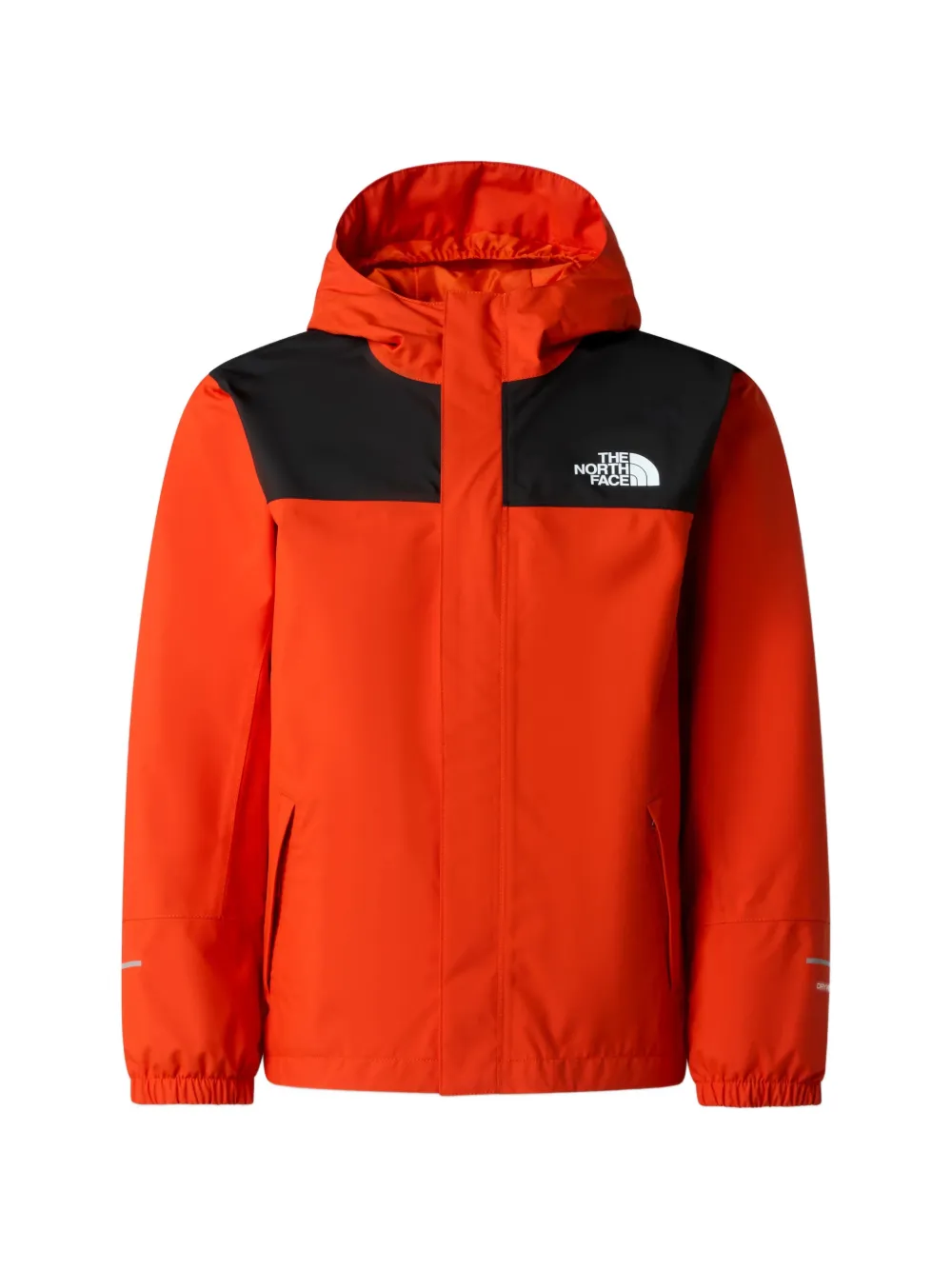 The North Face Kids hooded colour-block jacket - Orange