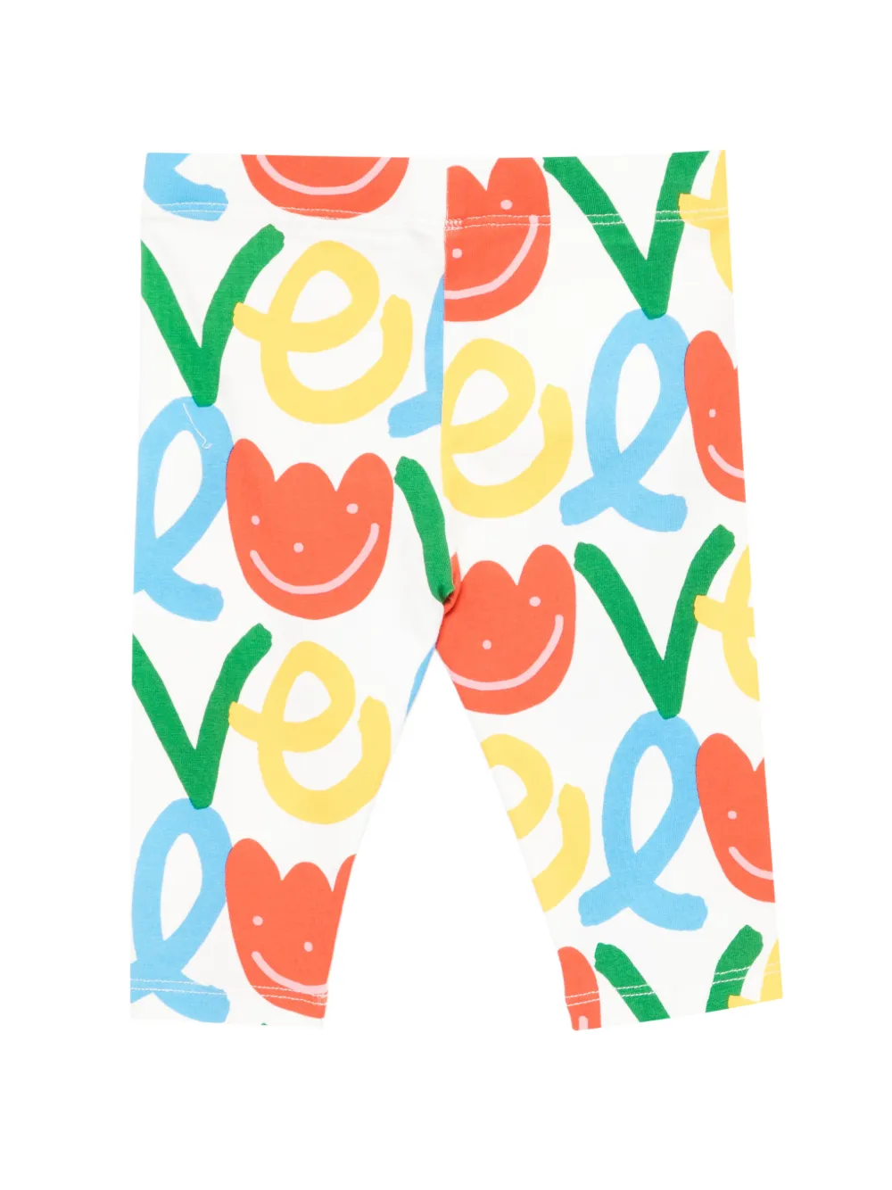 Stella McCartney Kids Legging met bloemenprint Wit