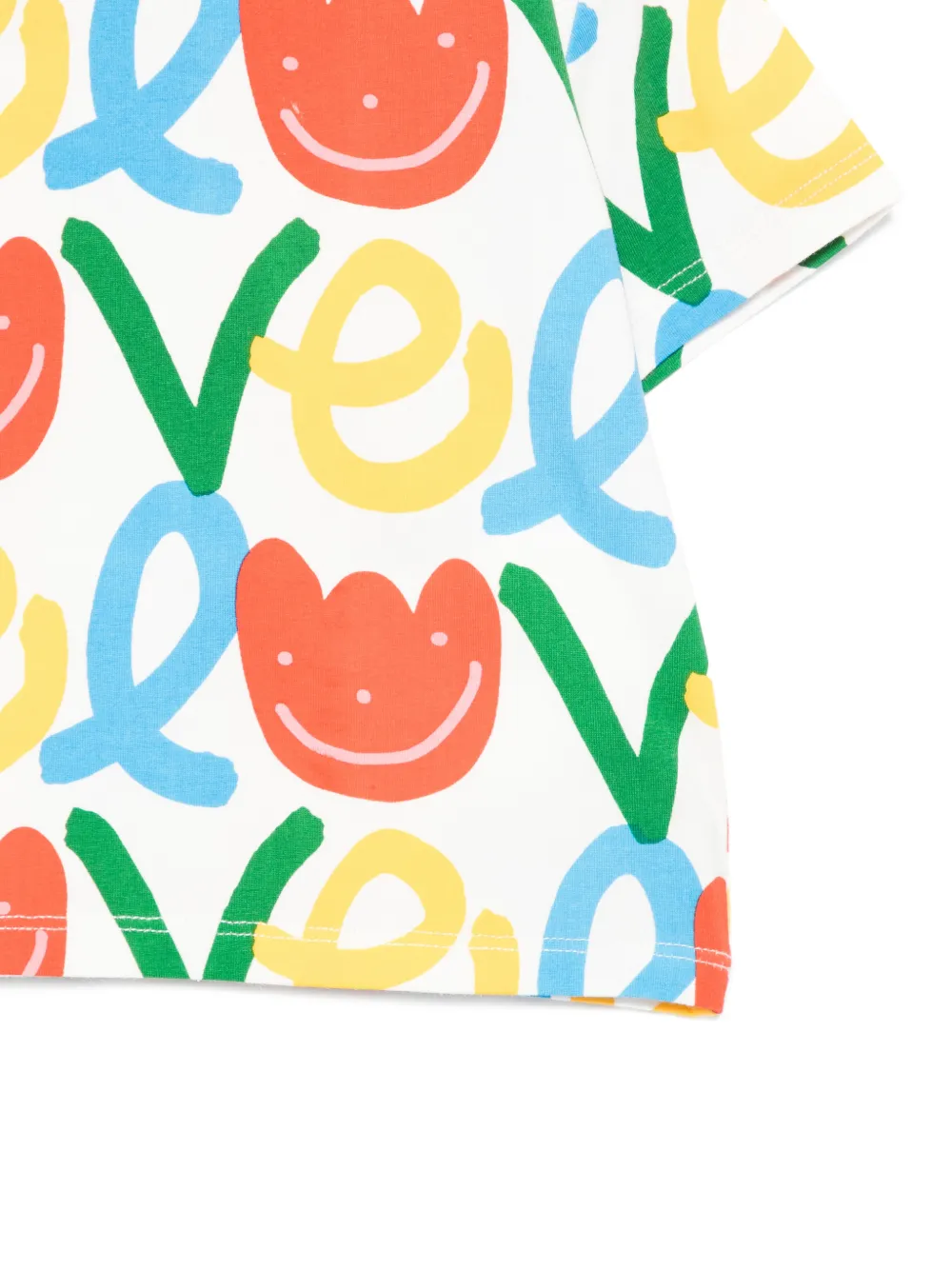 Stella McCartney Kids T-shirt met print Wit