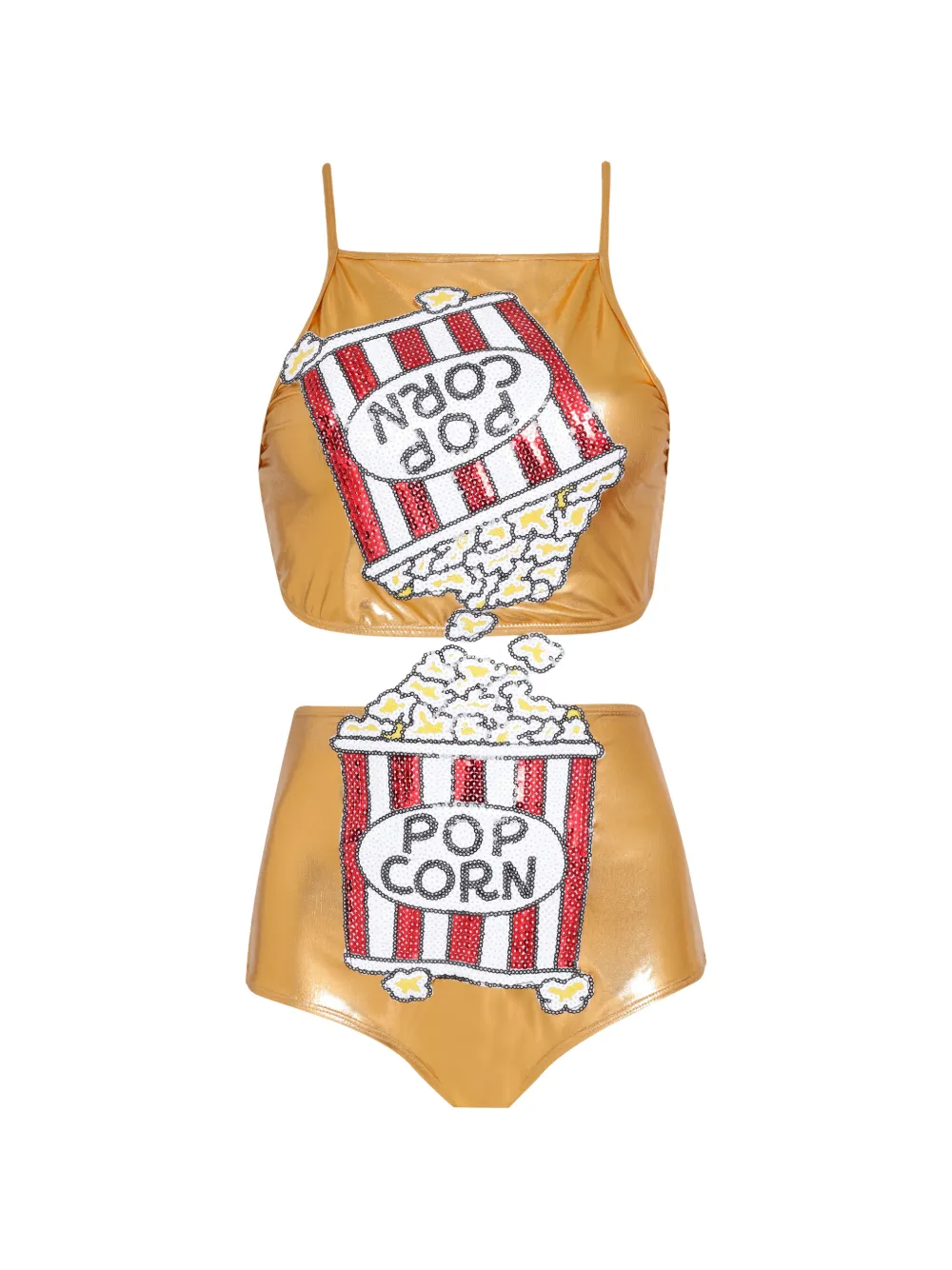 Brigitte sequin-embellished bikini - Oro