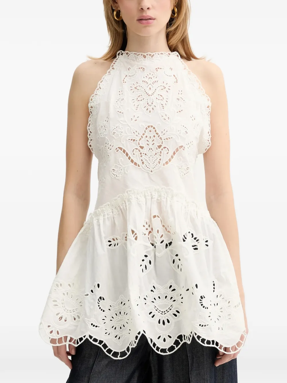 FARM Rio embroidered blouse - Bianco