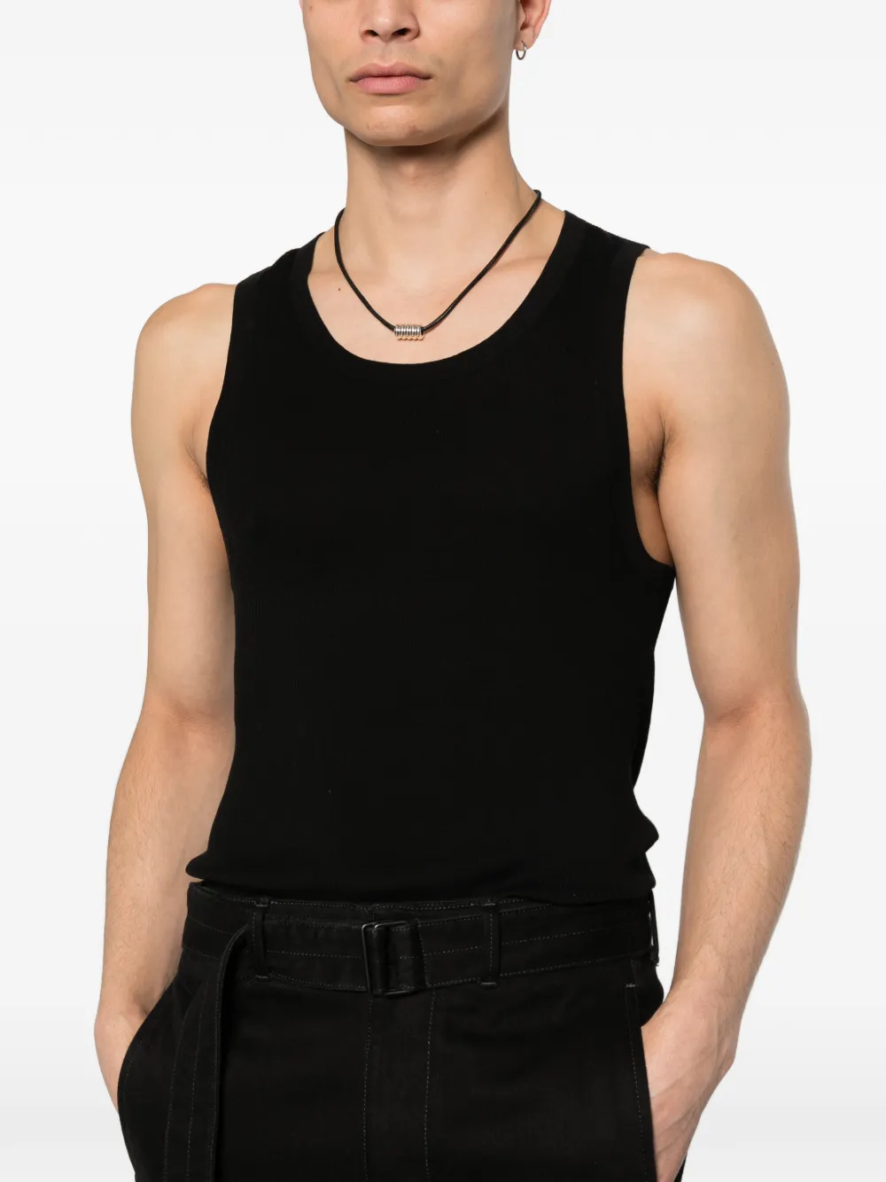SIMKHAI Sleeveless Top in Black, view 5