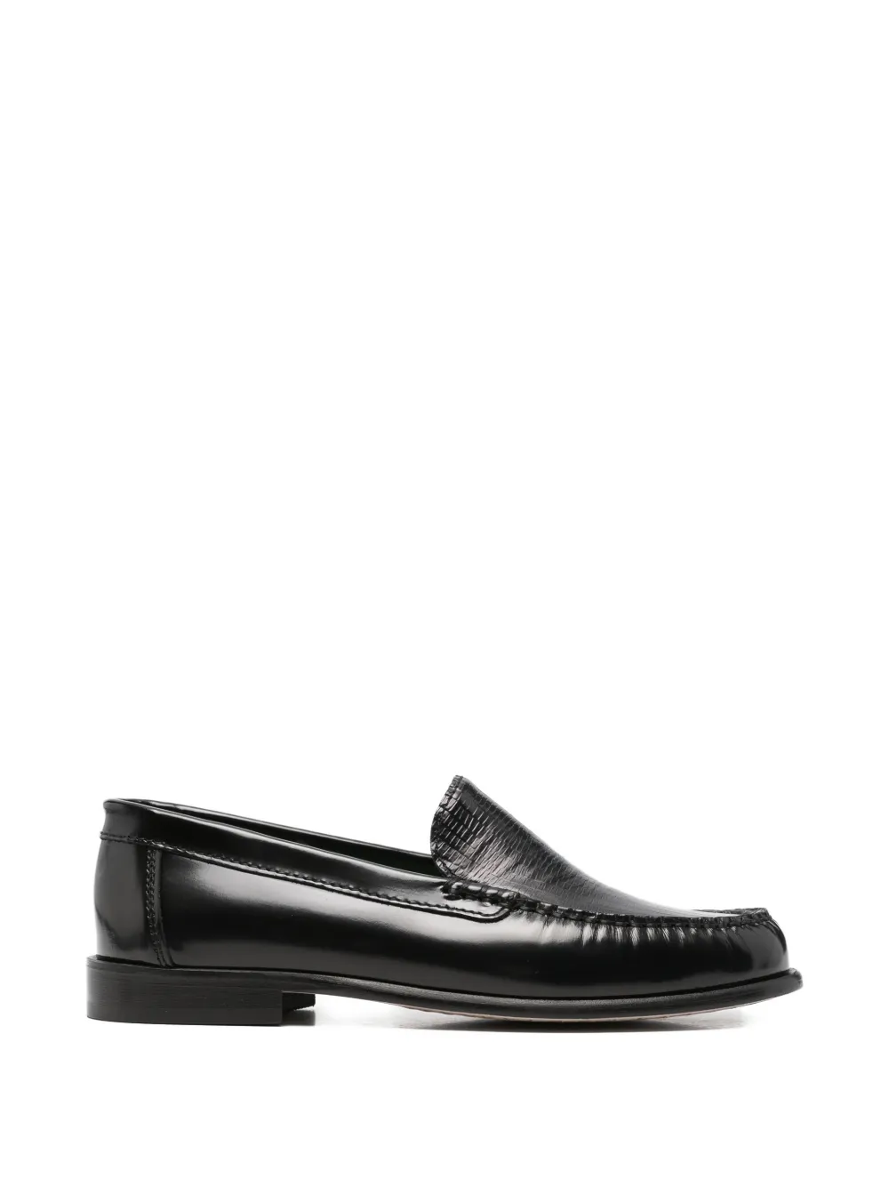 VINNY'S textured-detail loafers - Nero