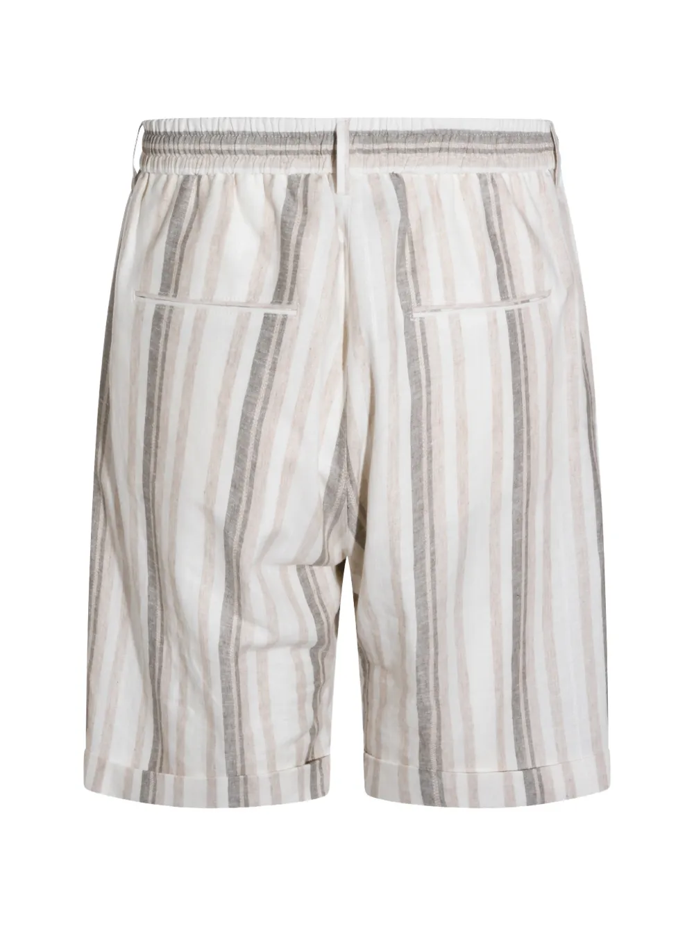 Tagliatore Gestreepte shorts Beige