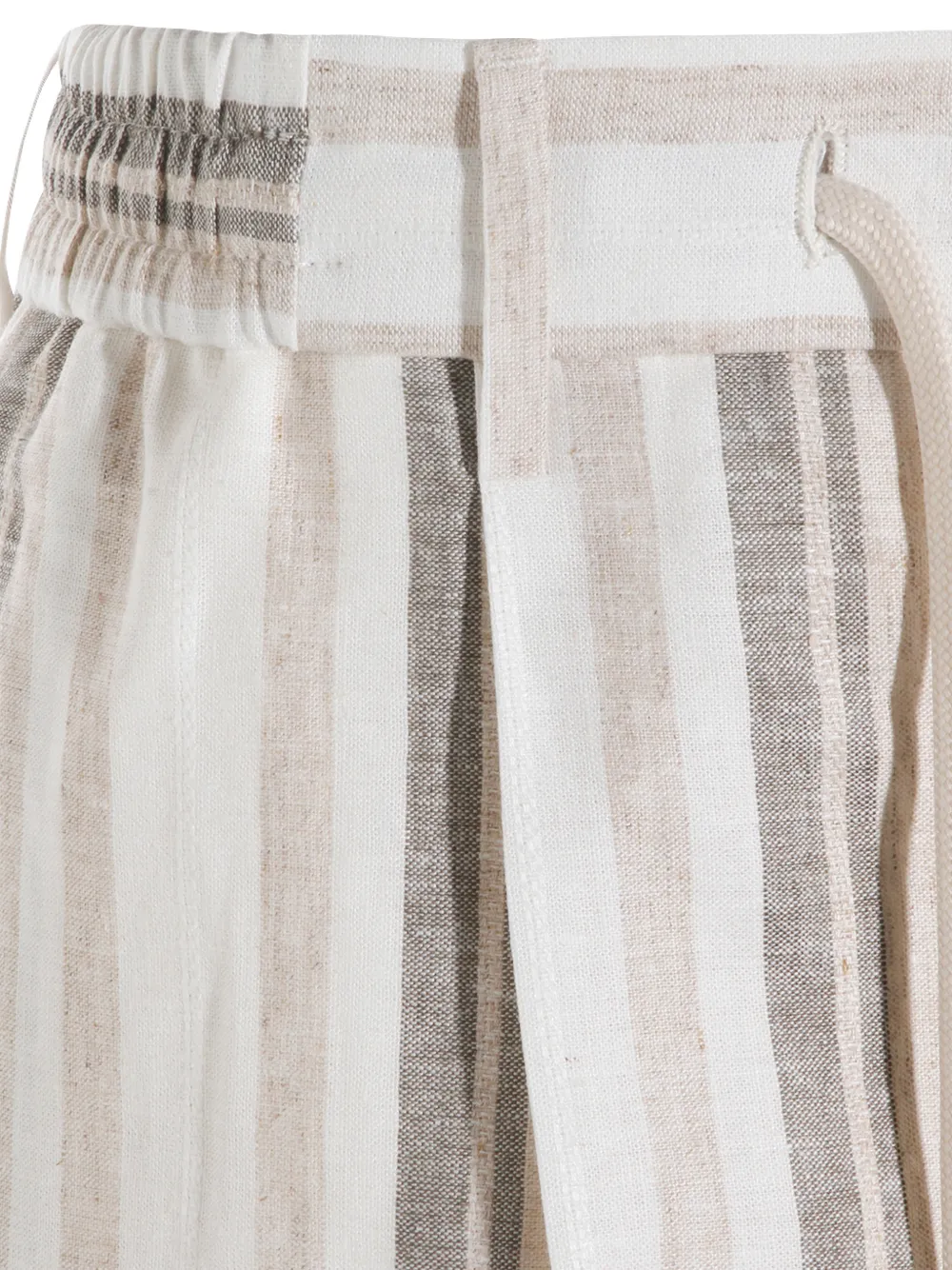 Tagliatore Gestreepte shorts Beige