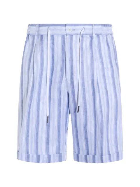 Tagliatore striped drawstring shorts