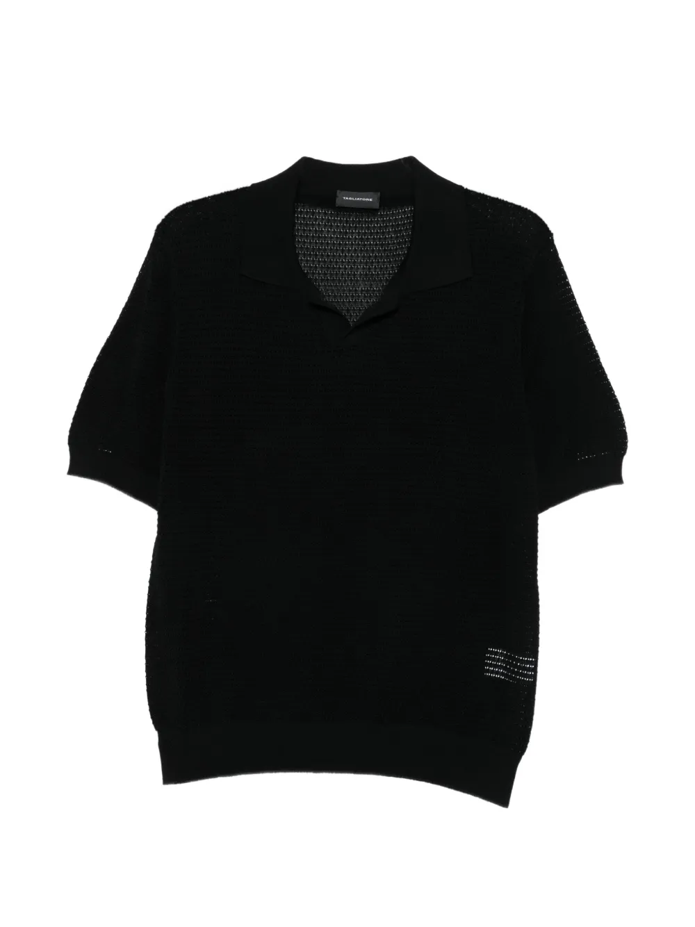 Tagliatore polo-collar T-shirt – Black