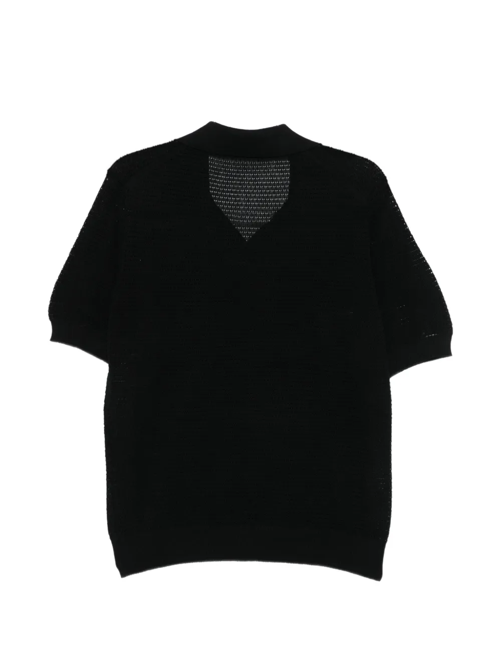 Tagliatore T-shirt met polokraag Zwart