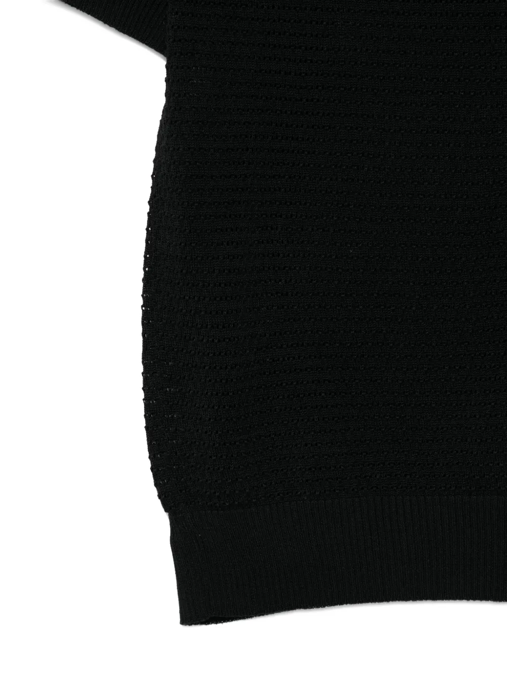 Tagliatore T-shirt met polokraag Zwart