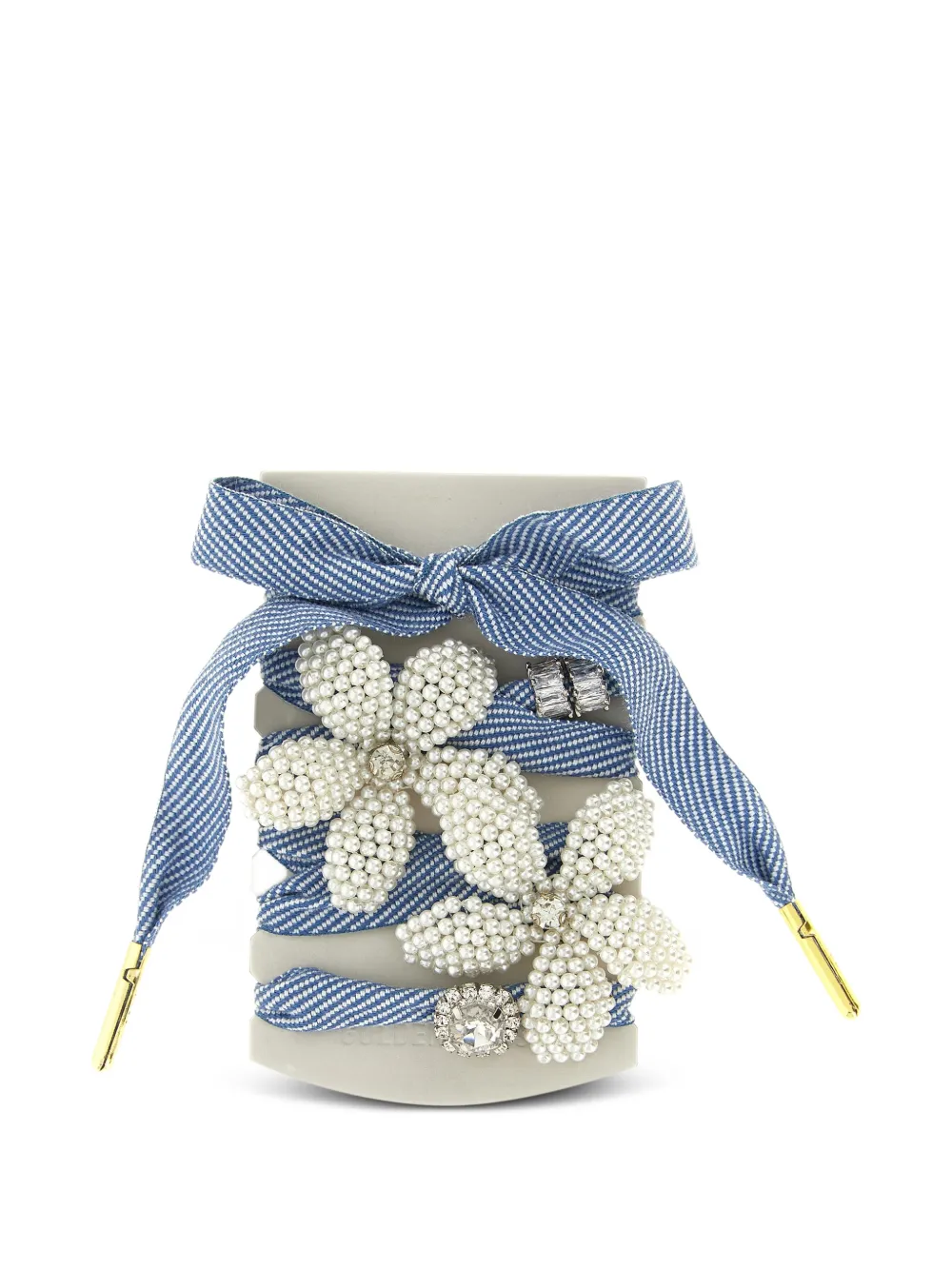 Golden Goose two-tone beaded charms shoelaces - Blau