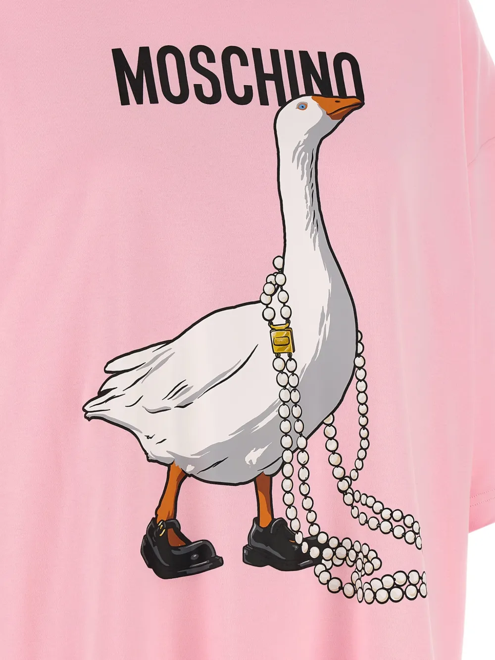 Moschino T-shirtjurk met print Roze