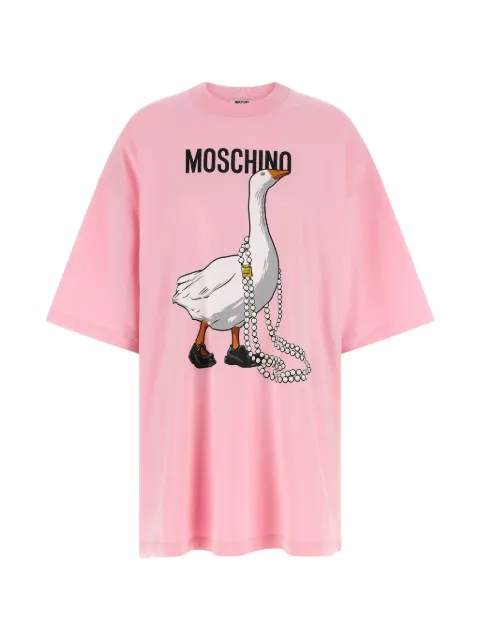 Moschino goose print T-shirt dress