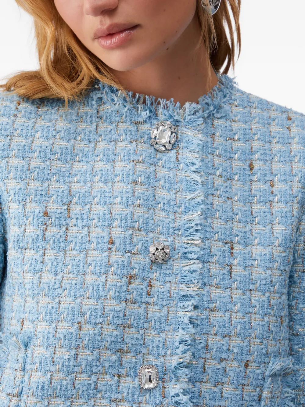 LIU JO Bouclé jack Blauw