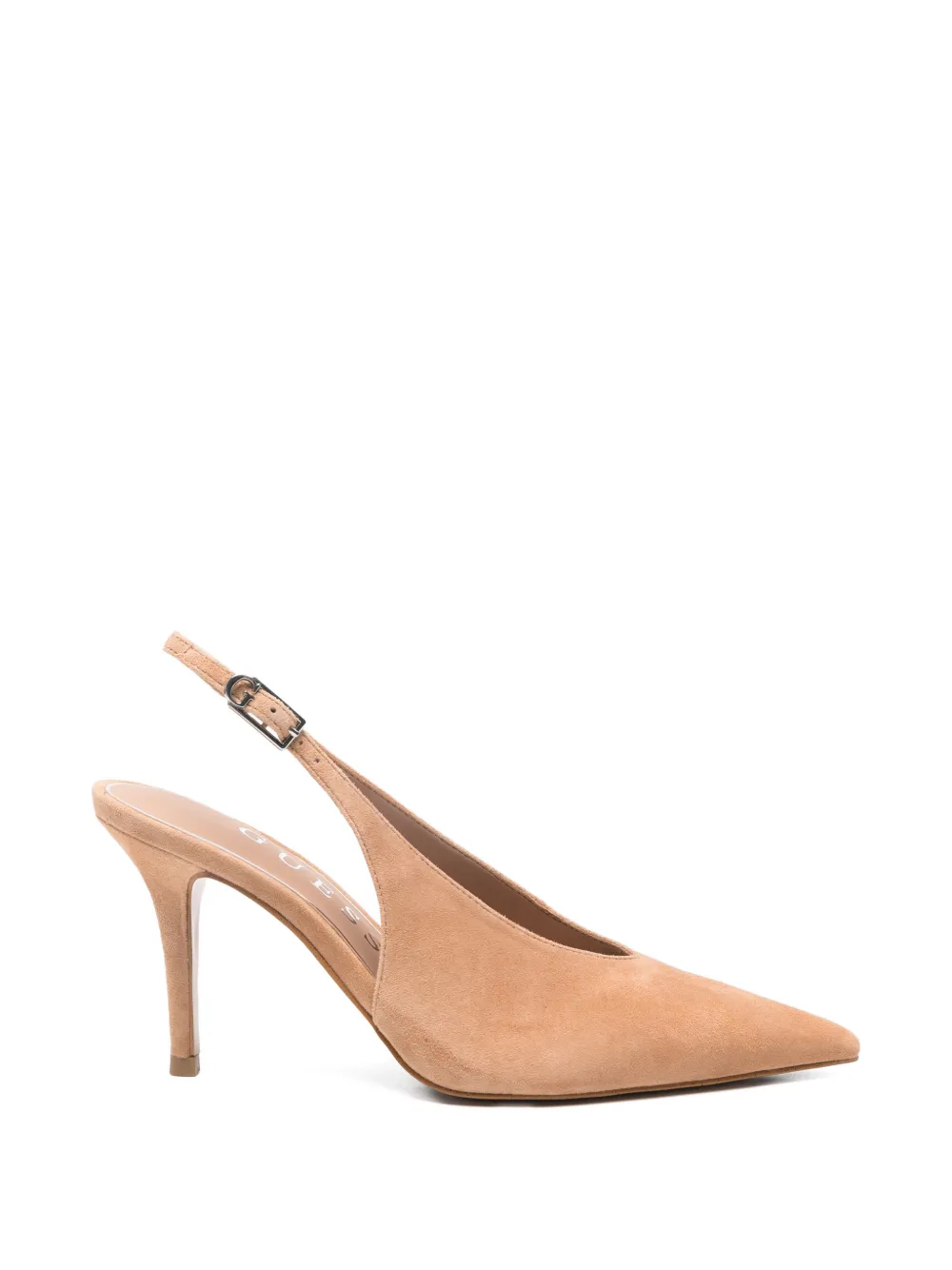 GUESS USA suede heeled pumps - Brown