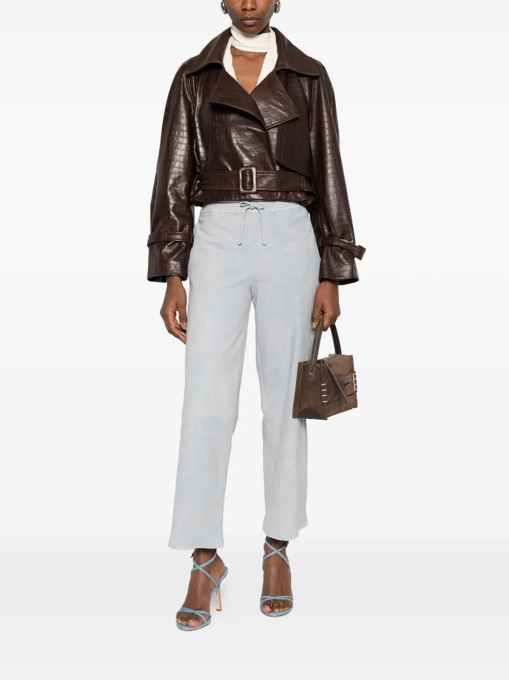 Arma Drawstring Trousers In White