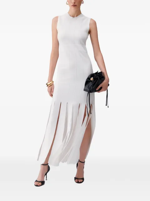 LIU JO fringed sleeveless maxi dress