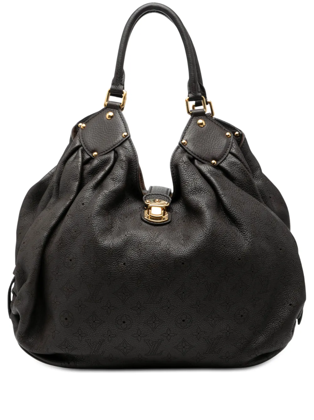 Louis Vuitton Pre-Owned 2009 Monogram Mahina XL hobo bag - Marrone